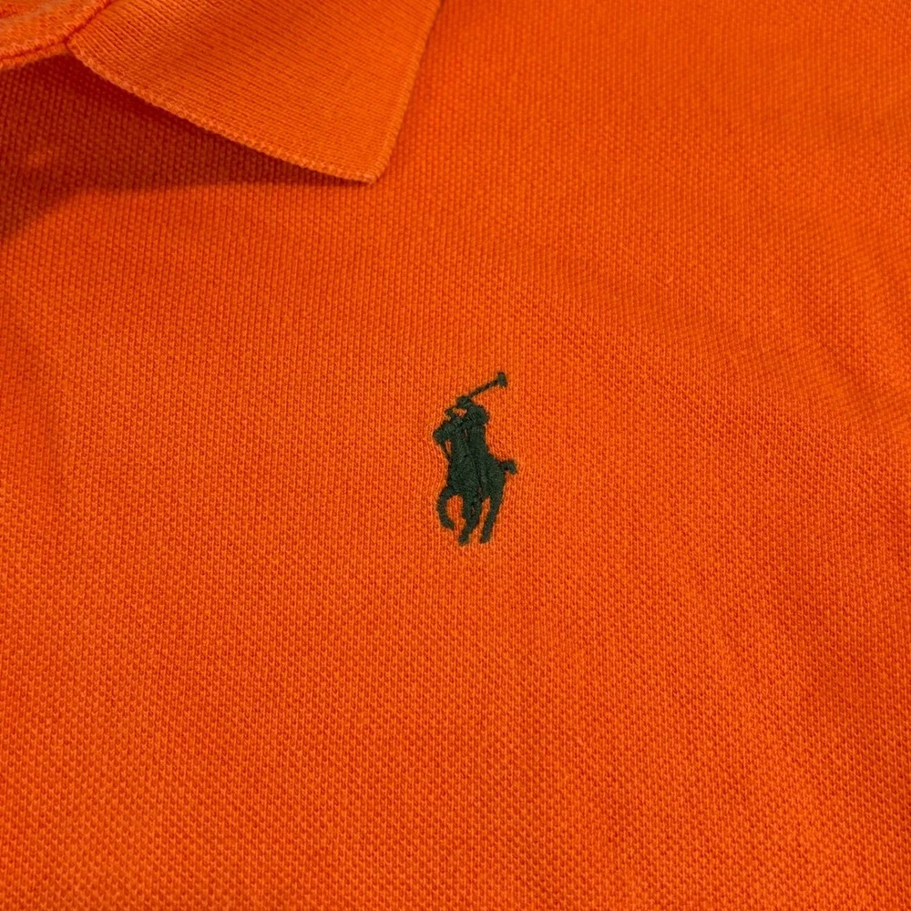 Polo Ralph Lauren Polo Shirt Mens XXL Orange Short Sleeve Cotton Pique Pony Logo